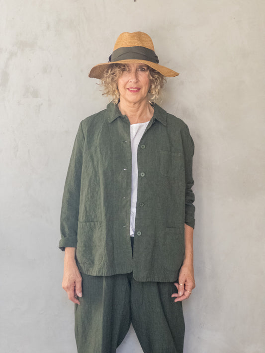 FiFi Linen Worker Jacket